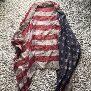 Beautiful faded American Flag sleeveless vest
